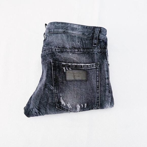 Dsquared2 Men's Button Down Clement Jean Ripped Distressed SZ48 Mint - Picture 3 of 12